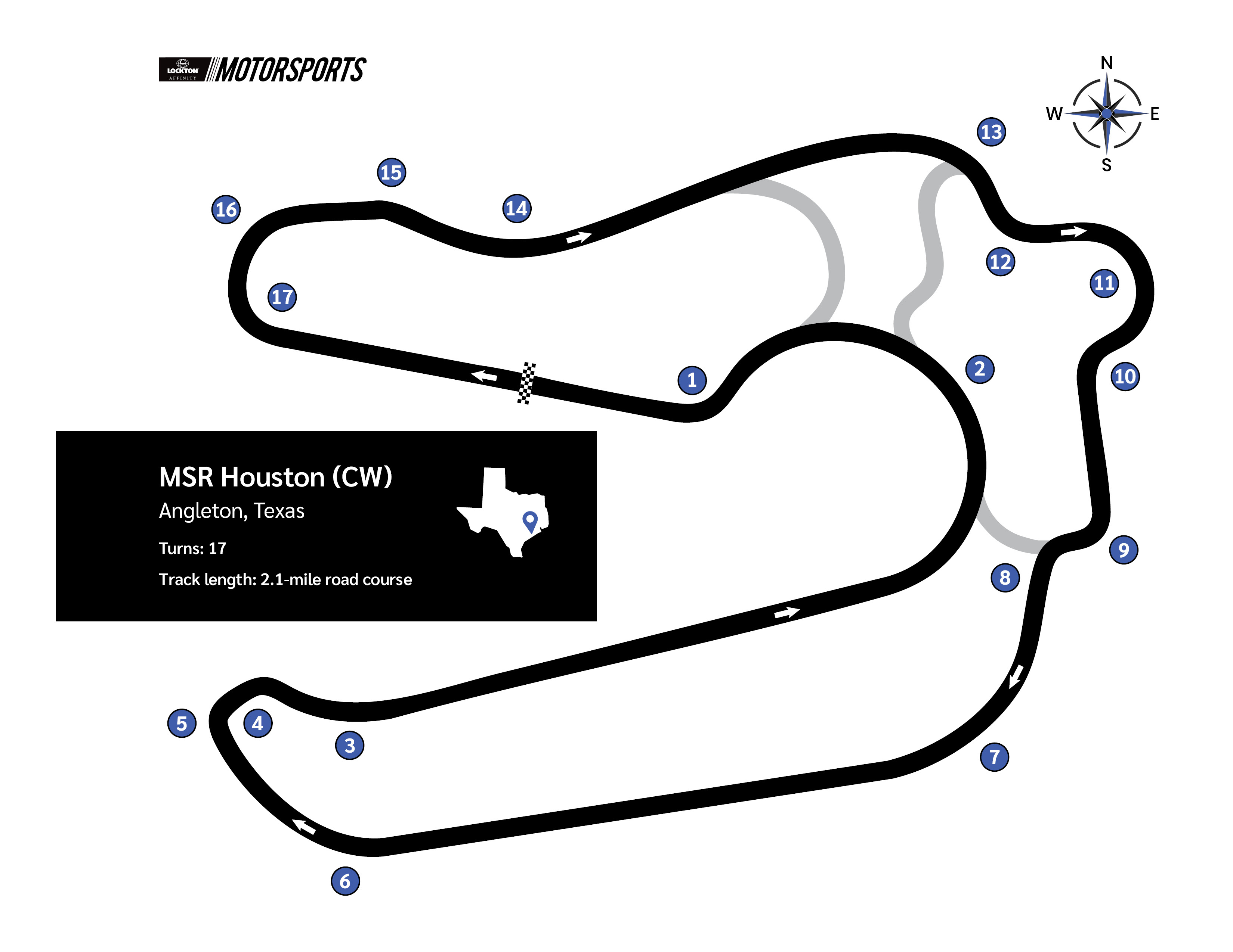 MSR Houston track map